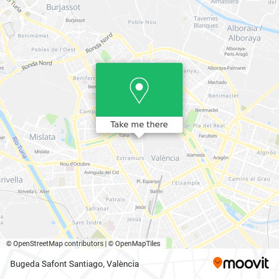 Bugeda Safont Santiago map