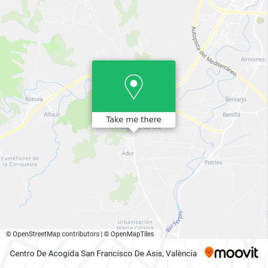 Centro De Acogida San Francisco De Asis map
