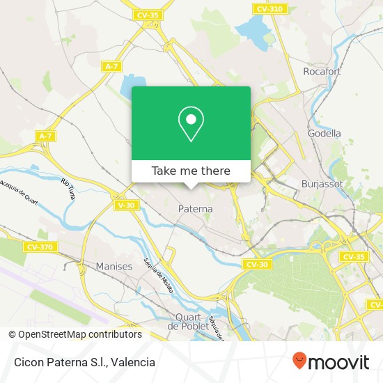 mapa Cicon Paterna S.l.