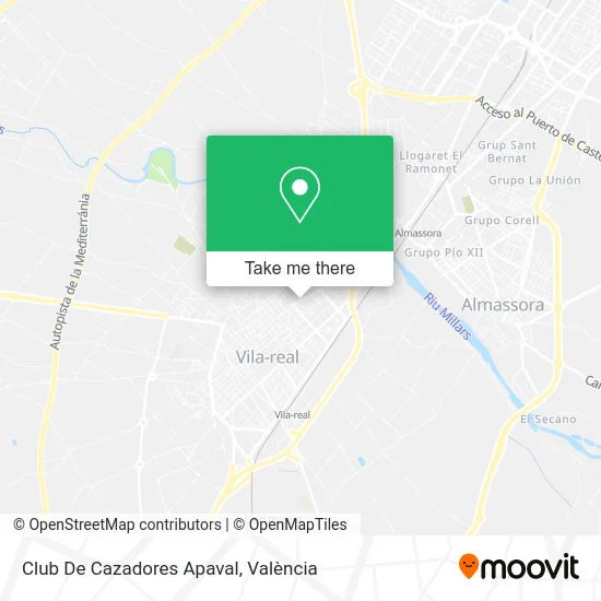 Club De Cazadores Apaval map
