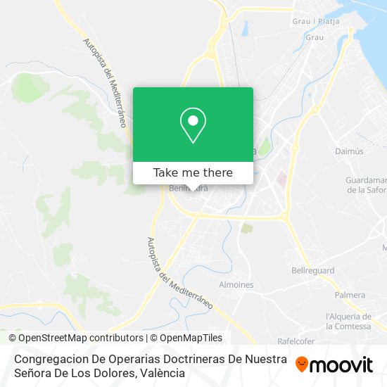 Congregacion De Operarias Doctrineras De Nuestra Señora De Los Dolores map