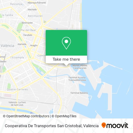 Cooperativa De Transportes San Cristobal map