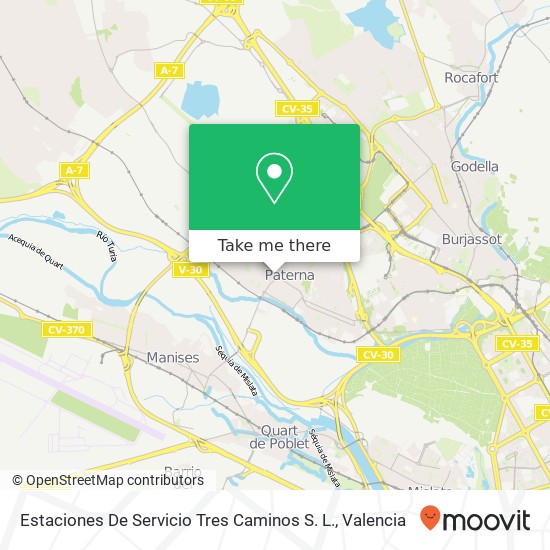 mapa Estaciones De Servicio Tres Caminos S. L.