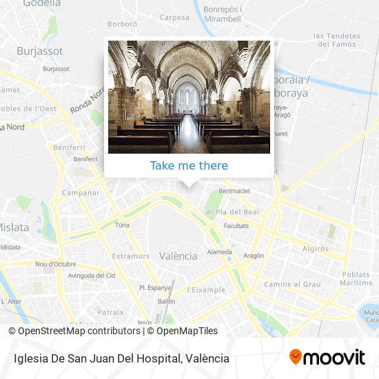 Iglesia De San Juan Del Hospital map