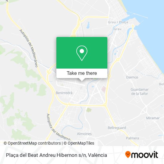 mapa Plaça del Beat Andreu Hibernon s / n