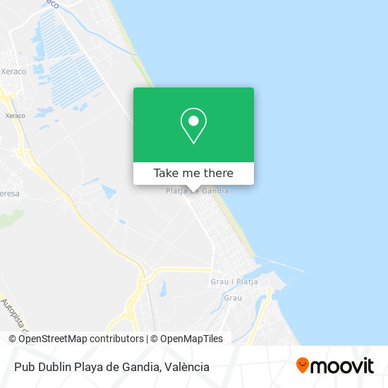 Pub Dublin Playa de Gandia map