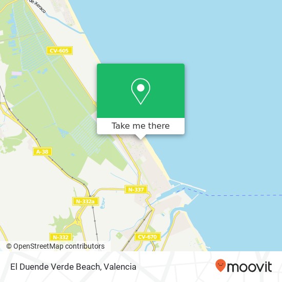 El Duende Verde Beach, Paseo Marítimo de Neptuno 46730 Grau de Gandia Gandia map