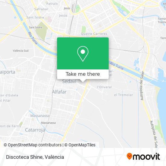 Discoteca Shine map