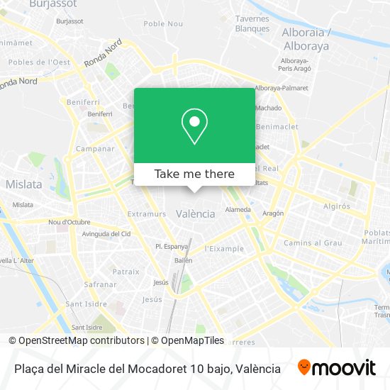 Plaça del Miracle del Mocadoret 10 bajo map