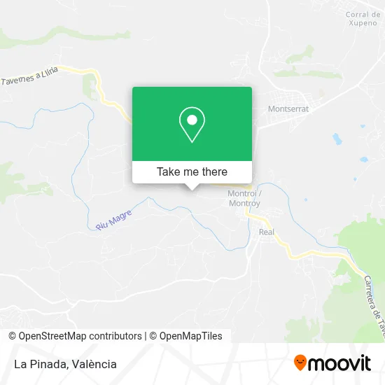 La Pinada map