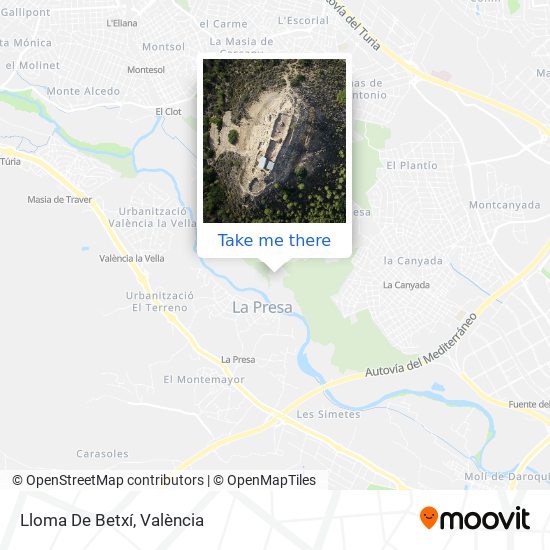 mapa Lloma De Betxí