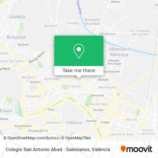 Colegio San Antonio Abad - Salesianos map