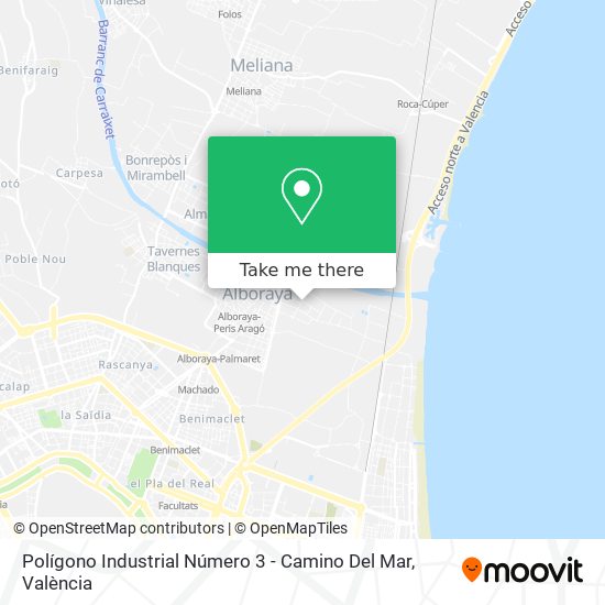 Polígono Industrial Número 3 - Camino Del Mar map