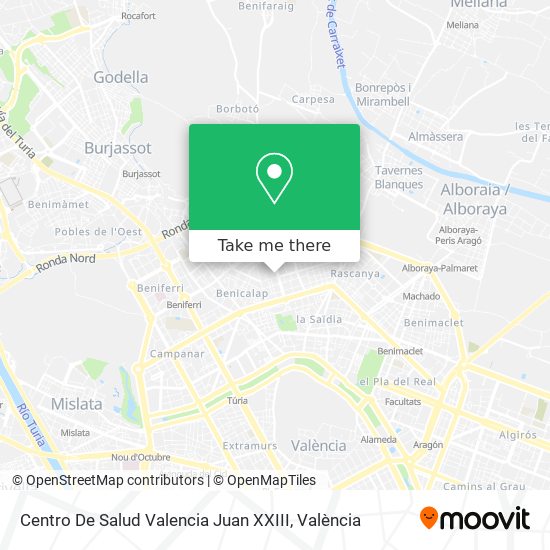 Centro De Salud Valencia Juan XXIII map