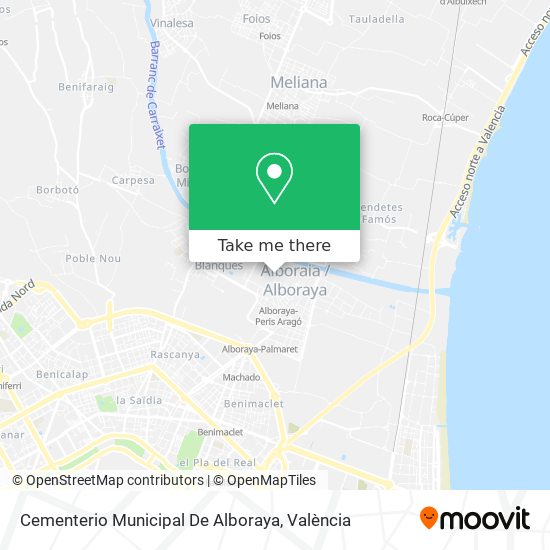 Cementerio Municipal De Alboraya map