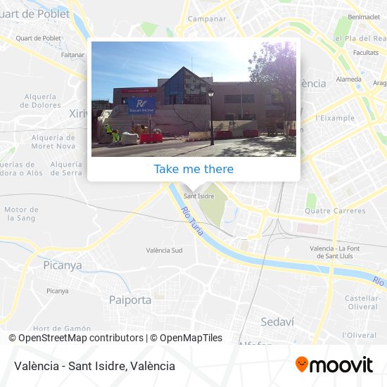 mapa València - Sant Isidre