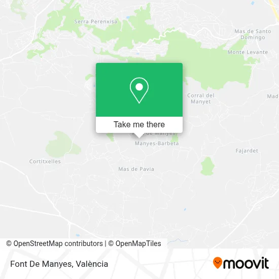 Font De Manyes map