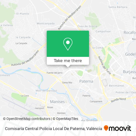 Comisaría Central Policia Local De Paterna map