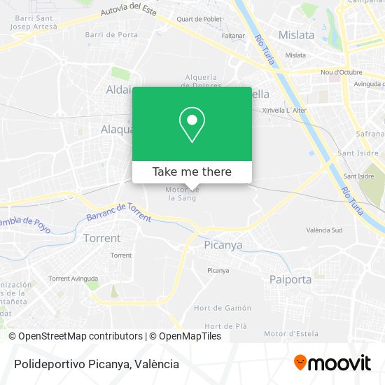 Polideportivo Picanya map