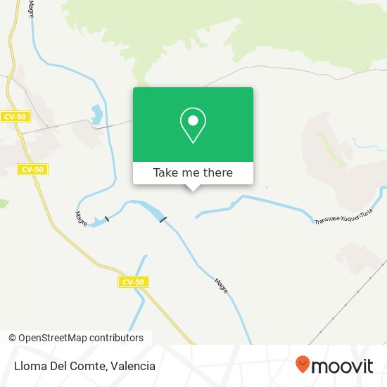 mapa Lloma Del Comte