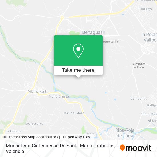 Monasterio Cisterciense De Santa María Gratia Dei map