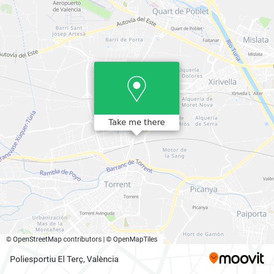 Poliesportiu El Terç map