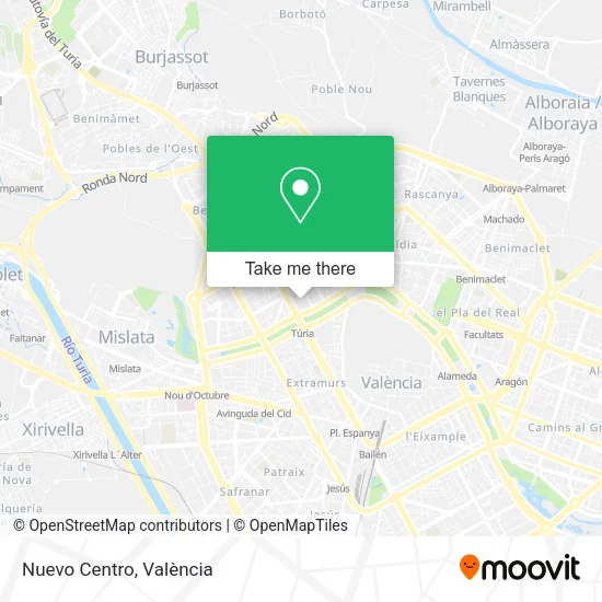 Nuevo Centro map