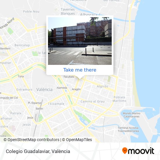 Colegio Guadalaviar map