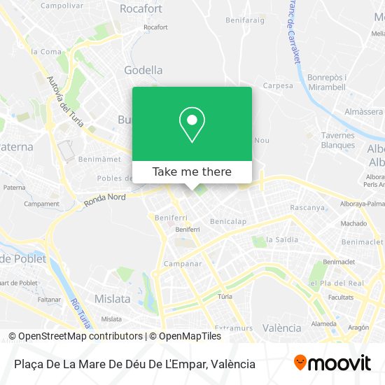 Plaça De La Mare De Déu De L'Empar map