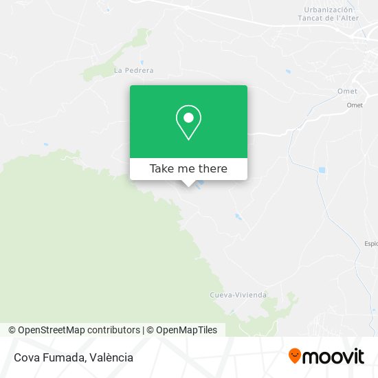 Cova Fumada map