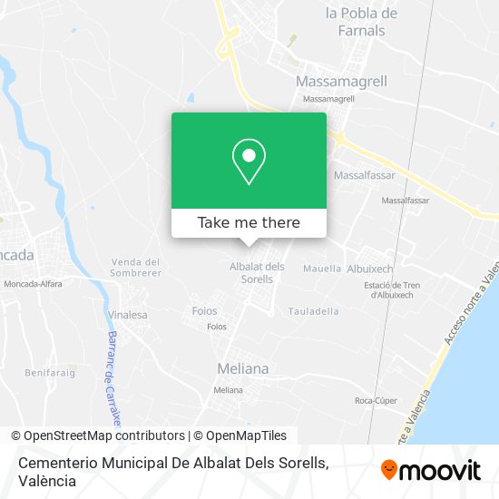 Cementerio Municipal De Albalat Dels Sorells map