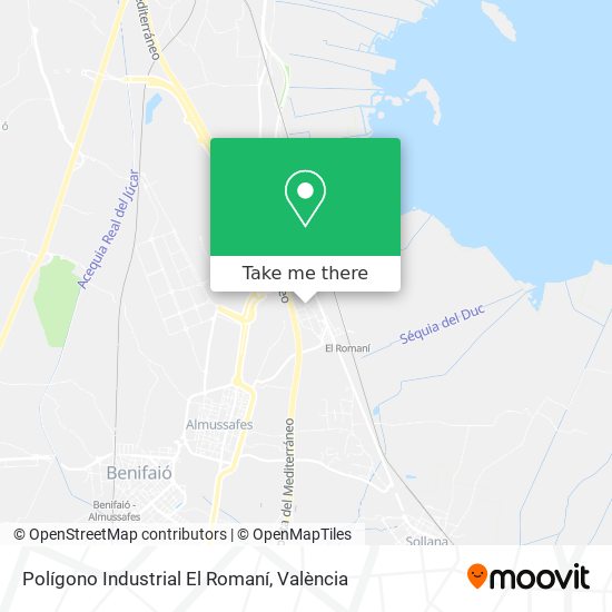 Polígono Industrial El Romaní map