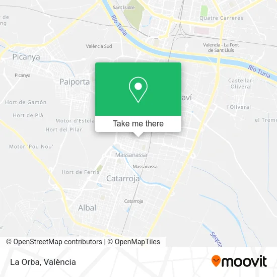 La Orba map