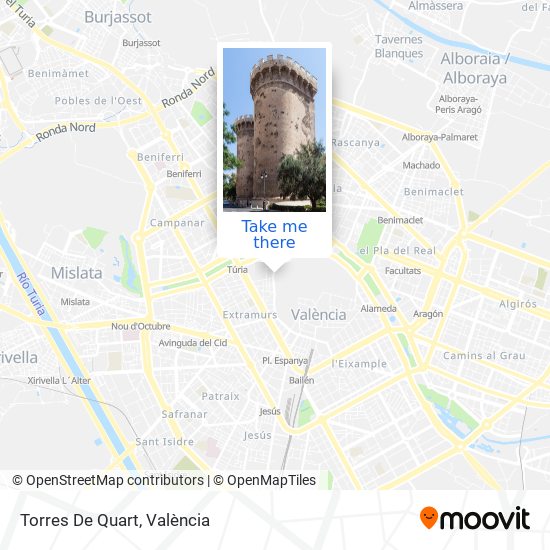 mapa Torres De Quart