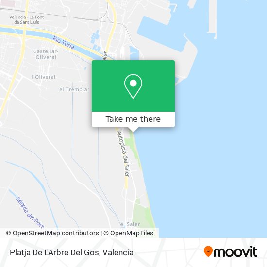 Platja De L'Arbre Del Gos map