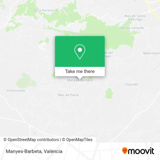 Manyes-Barbeta map