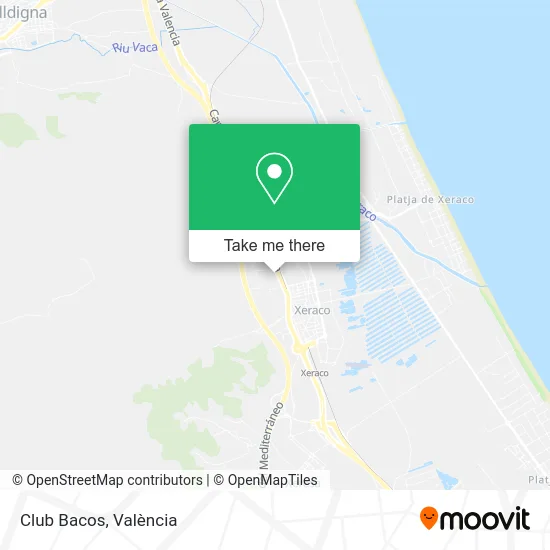 Club Bacos map