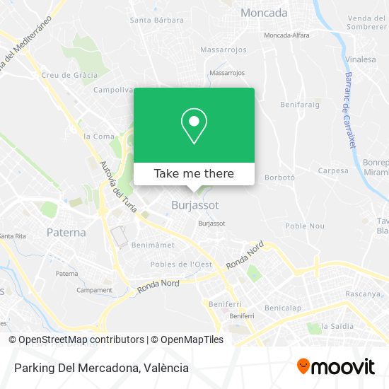 mapa Parking Del Mercadona