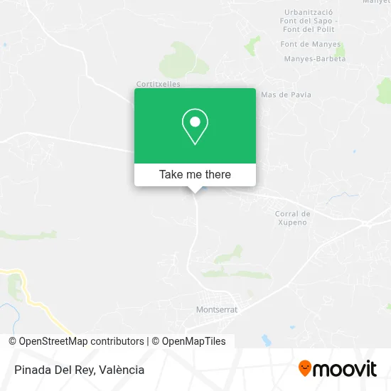 Pinada Del Rey map