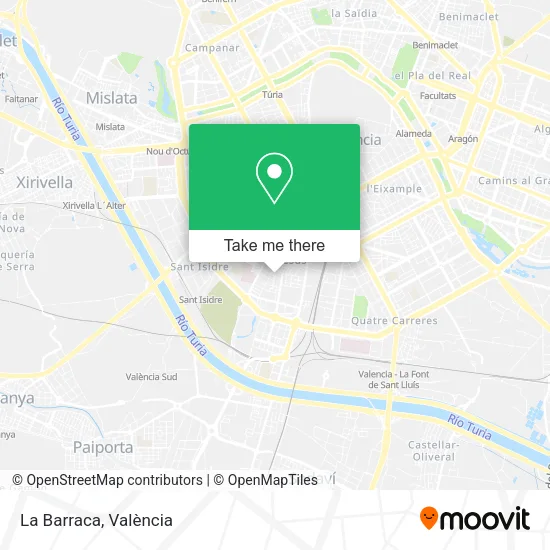 La Barraca map