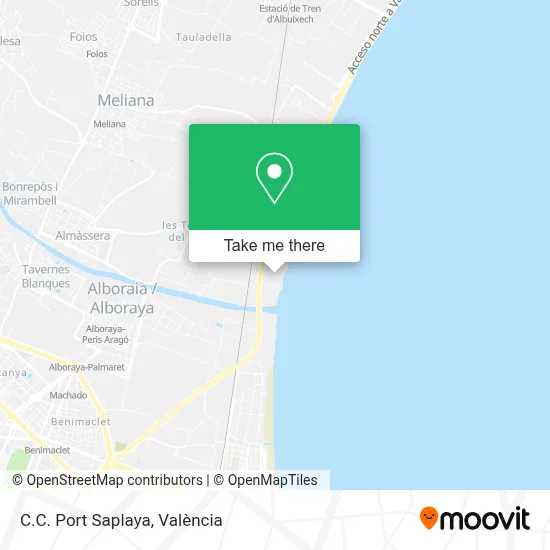 C.C. Port Saplaya map