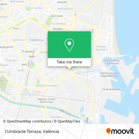 L'Umbracle Terraza map