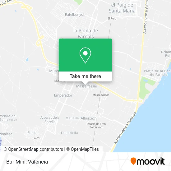 Bar Mini map