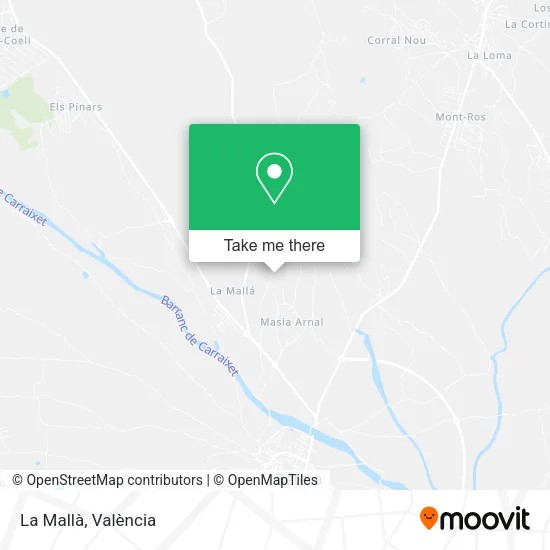 La Mallà map