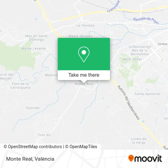 Monte Real map