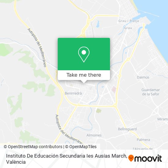Instituto De Educación Secundaria Ies Ausías March map