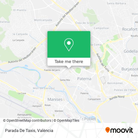 mapa Parada De Taxis