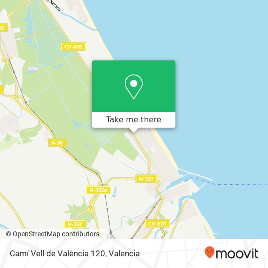 Camí Vell de València 120 map