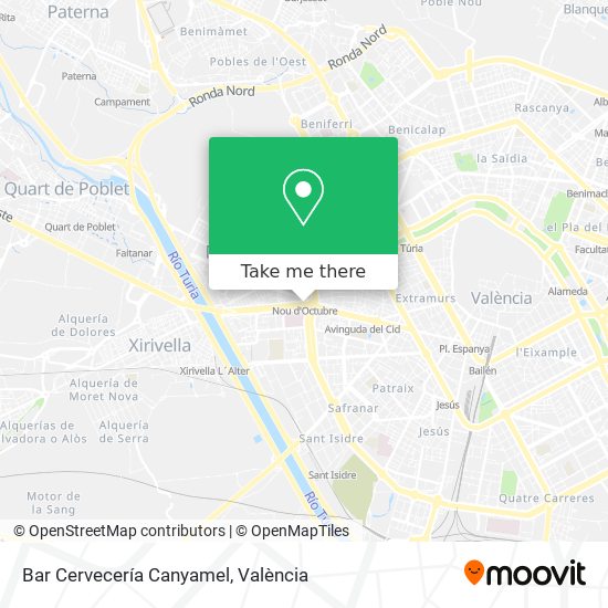 Bar Cervecería Canyamel map