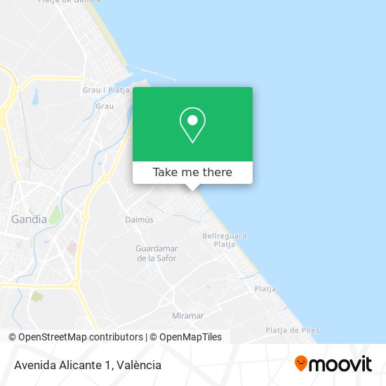 mapa Avenida Alicante 1